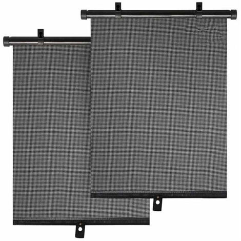 Parasole per auto per bambini (set da 2), parasole retrattili per finestrini laterali, bloccano efficacemente i raggi ultravioletti e la luce solare intensa, 40 cm x 45 cm