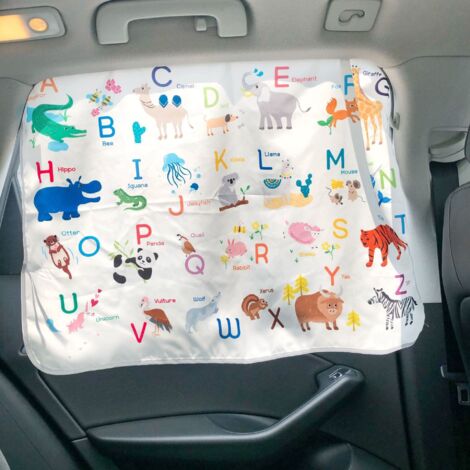 Parasole per finestrini laterali dell'auto - protezione dal sole e dai raggi UV. Adatti a neonati, bambini e animali domestici - modello universale.