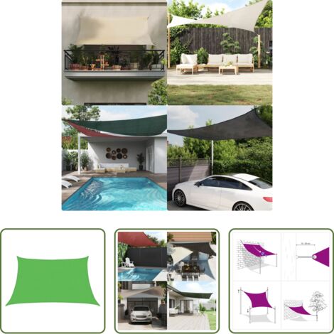 Parasole -  Vela Parasole 160 g/m² Verde Chiaro 3/4x2 m in HDPE