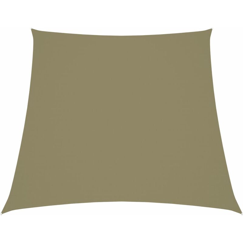 Parasole Vela per Esterna in Tela Oxford a Trapezio 4/5x4 m Beige -DVB56698 - Beige