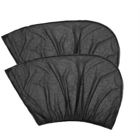 Parasoles laterales elásticos universales para ventanas (paquete de 4) - Red extensible para coche - Altamente elásticos y transpirables - Con protección UV y protección térmica - Privacidad