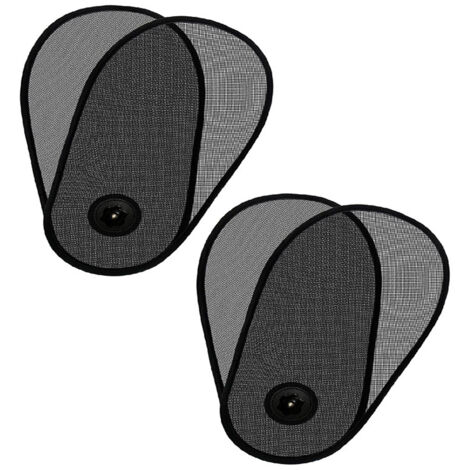 Parasoles para cochecito (juego de dos) - Parasoles laterales giratorios para ventanas del conductor/pasajero/trasera, parasol de malla con ventosa