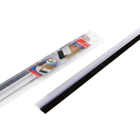 Paraspifferi porta adesivo pvc con spazzola 100 cm trasparente
