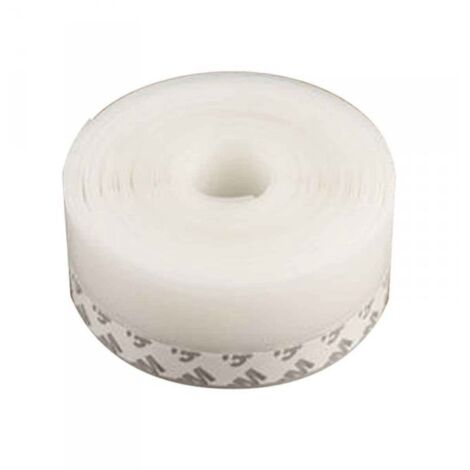 Paraspifferi Guarnizione Adesiva per Porte 3 Metri x 25mm Isolante Termico e Antispiffero Colore Bianco