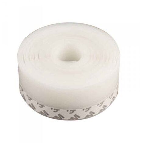Paraspifferi Guarnizione Adesiva per Porte 3 Metri x 35mm Isolante Termico e Antispiffero Colore Bianco