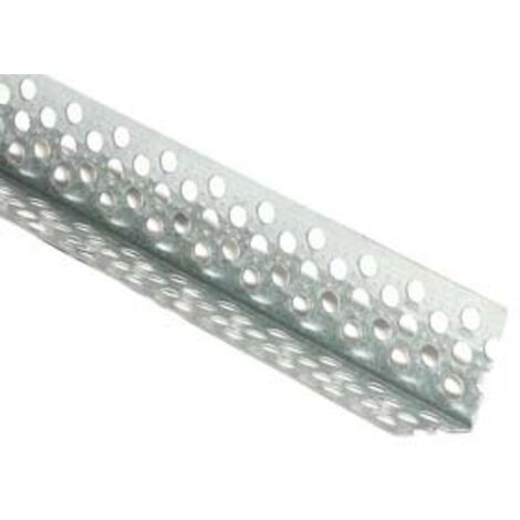 PARASPIGOLI FORATO IN ACCIAIO ZINCATO PER CARTONGESSO- - spessore mm.0,5 - dimensioni mm.30x30x mt.3 - 20 pezzi