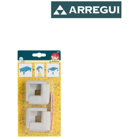 Paraspigoli Protezione Bambini per Spigoli Bordi Angoli di Tavoli Mobili - Colore: Bianco