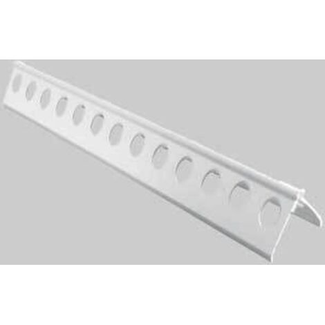 Paraspigolo forato 20x20 mm - barra 2,5 mt conf. da 150 ml
