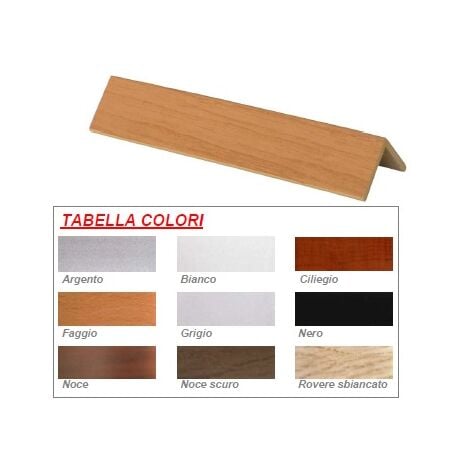 PARASPIGOLO IN PVC ESPANSO MM. 25X25 SPESSORE MM. 3 METRI PZ. 10