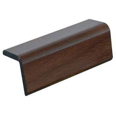 Paraspigolo Ornamentale Liscio  Mm 30X30 H. Cm 290 Cf. 10 Pz Colore Noce Scuro