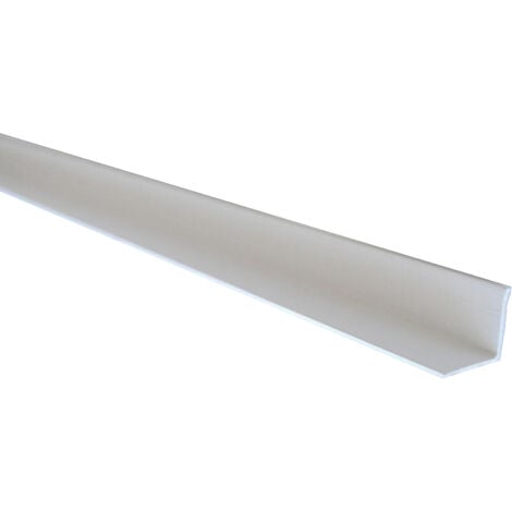 Profilo angolare in PVC nero paraspigoli ad L 20 x 10 mm - altezza 1 mt -  spesso