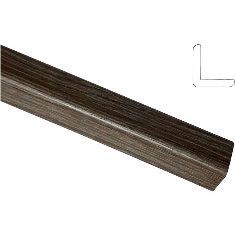 Ferramenta1.com - Paraspigolo 30X30 Polist Liscio 290 Cm Rovere Scuro - 10 Pz