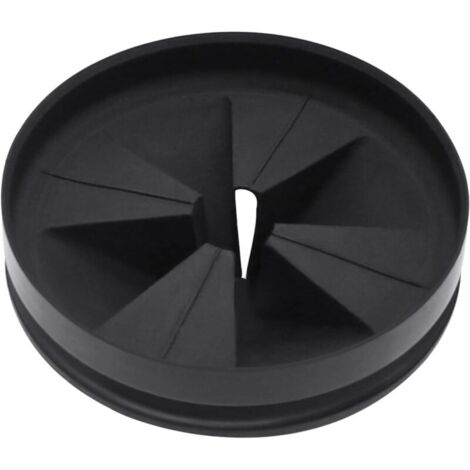 Paraspruzzi per tritarifiuti, 3 3/8" QCB-AM, deflettore di ricambio per lavello per InSinkErator Evolution Series, nero