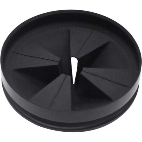 Paraspruzzi per tritarifiuti, deflettore per lavello QCB-AM da 3 3/8" di ricambio per InSinkErator Evolution Series, nero