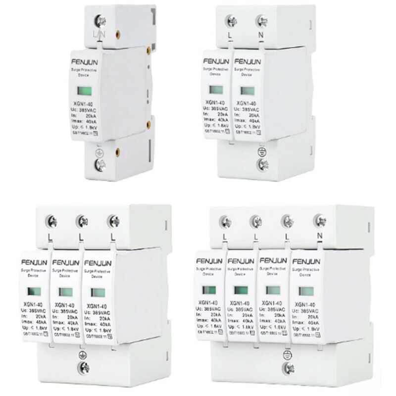 Parasurtenseur, 1 pièce 220V 3P/120KA Parasurtenseur basse tension Parafoudre TONCHEAN
