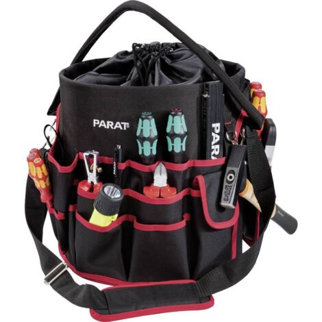 Parat BASIC Secchio porta attrezzi nero rosso 360x340x360 mm