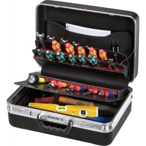 Parat Classic Plus CP-7 Caja de herramientas negra aluminio