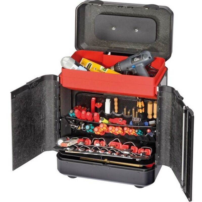 Mallette à outils à roulettes evolution, Dimensions intérieures : 450 x 260 x 550 mm, Volume environ 65 l, Poids 9540 g