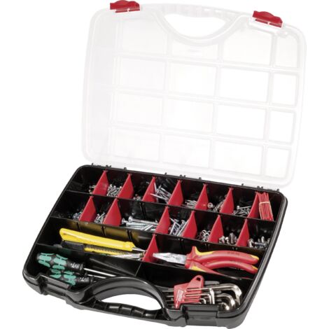Parat PROFI-LINE Organize S Coffret de rangement (l x H x P) 390 x 290 x 60 mm Nombre de compartiments: 26 Contenu 1 pc(s) Q759892