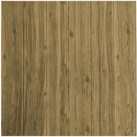 Parato 3D Adesivo in PE 70x70 cm Legno Paglierino antiurto fonoassorbente