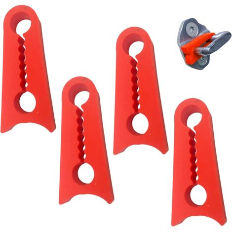 Paraurti anticollisione in silicone per portiere auto (4 pezzi)  Guarnizioni per portiere veicoli - Adatte per auto, camion, SUV e camper, rosse
