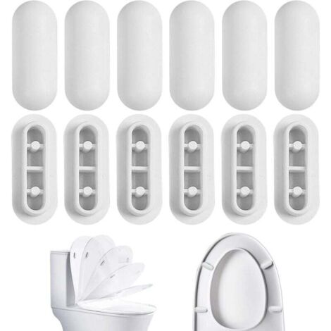 Paraurti universale per sedile WC da 12 pezzi, imbottitura per sedile WC, protezioni per sedile WC, paracolpi per sedile WC per casa, hotel, ristorante