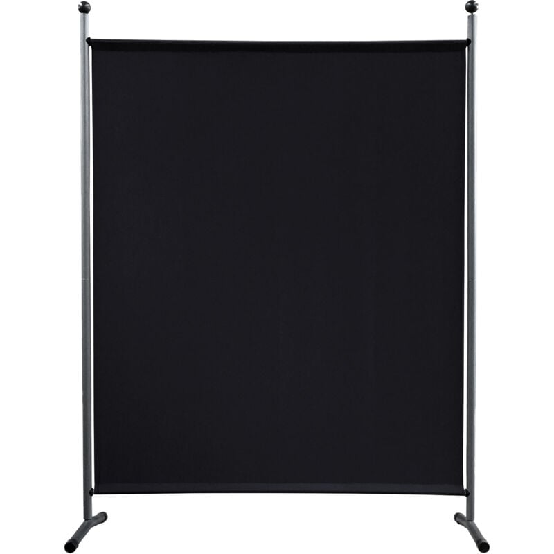 Paravent 150 x 190 cm Séparateur de tissu Jardin Balcon Écran de confidentialité partition Noir