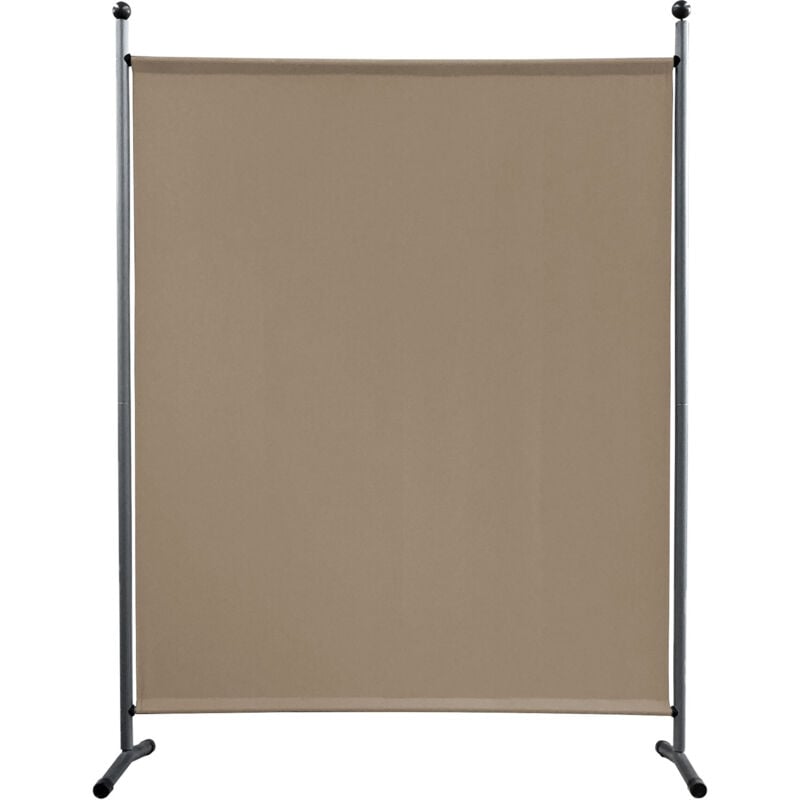 

Paravent 150 x 190 cm tela separador de ambientes partición jardín grande Biombo tabique balcón privacidad Beige