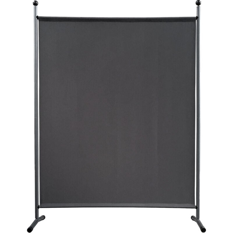 

Paravent 150 x 190 cm tela separador de ambientes partición jardín grande Biombo tabique balcón privacidad Gris