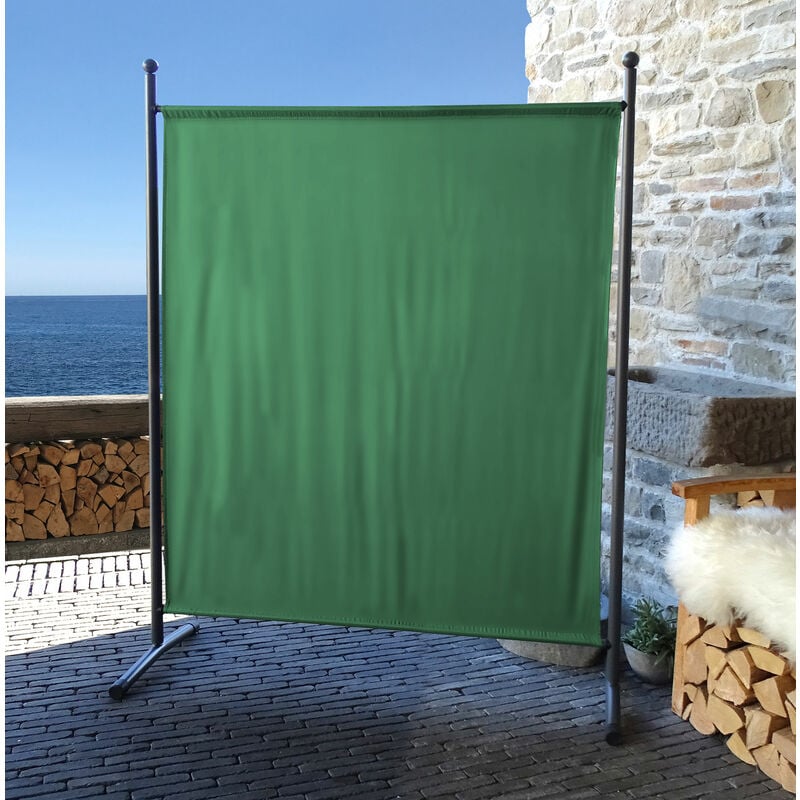 

Paravent 150 x 190 cm tela separador de ambientes partición jardín grande Biombo tabique balcón privacidad Verde