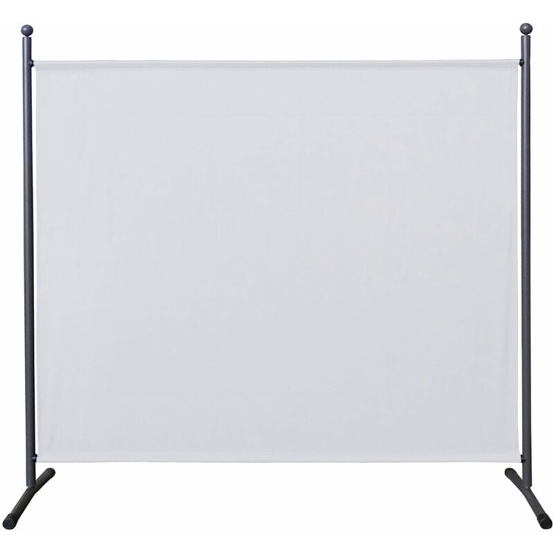 Paravent 180 x 178 cm Séparateur de tissu Jardin Balcon Écran de confidentialité partition Blanc