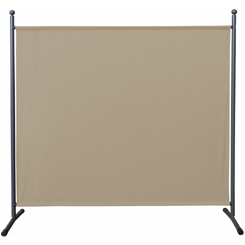 

Paravent 180 x 178 cm tela separador de ambientes partición jardín grande Biombo tabique balcón privacidad Beige