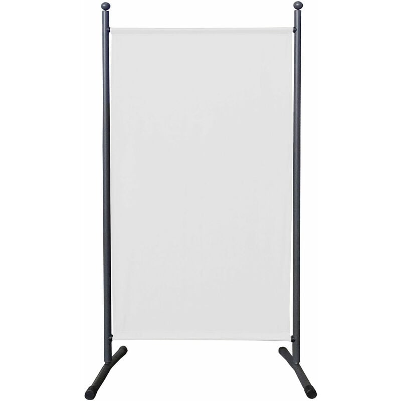 Paravent 180 x 78 cm Séparateur de tissu Jardin Balcon Écran de confidentialité partition Blanc