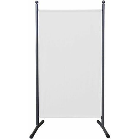 Paravent 180 x 78 cm Séparateur de tissu Jardin Balcon Écran de confidentialité partition Blanc