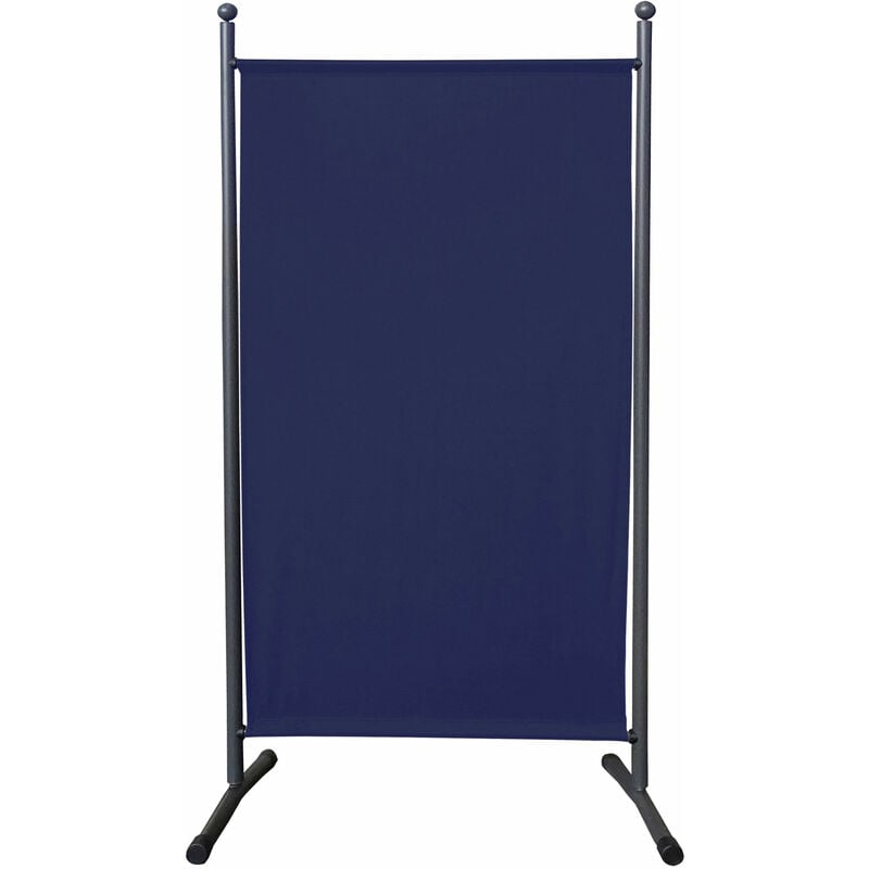 

Paravent 180 x 78 cm tela separador de ambientes partición jardín grande Biombo tabique balcón privacidad Azul