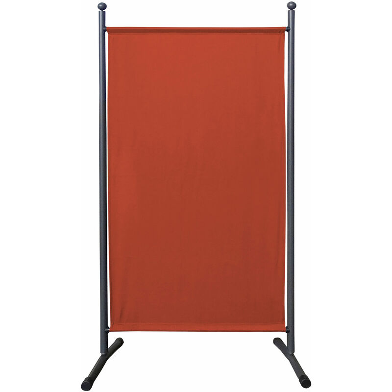 

Paravent 180 x 78 cm tela separador de ambientes partición jardín grande Biombo tabique balcón privacidad Rojo Naranja