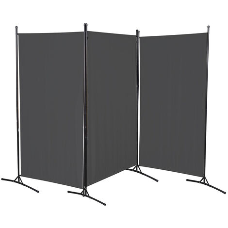 vidaXL 3Fach Bambus Raumteiler Paravent Trennwand Sichtschutz spanisch 120x170cm 