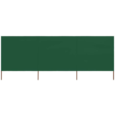 Paravent 3 panneaux Tissu 400x160 Vert