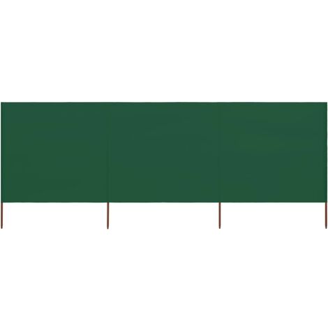 Paravent 3 panneaux Tissu 400x80 Vert