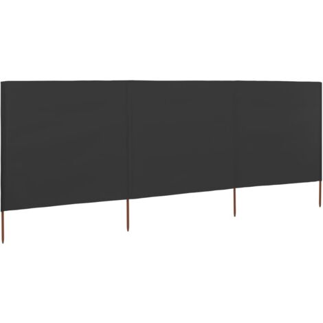Paravent 3 panneaux，Cloison de séparation，Séparateur Tissu 400 x 80 cm Anthracite635552