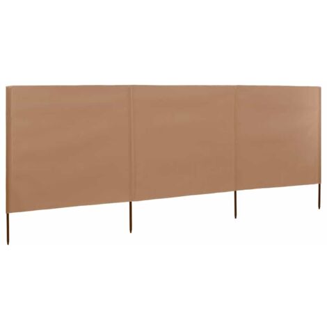 Paravent 3 panneaux，Cloison de séparation，Séparateur Tissu 400 x 80 cm Taupe954495