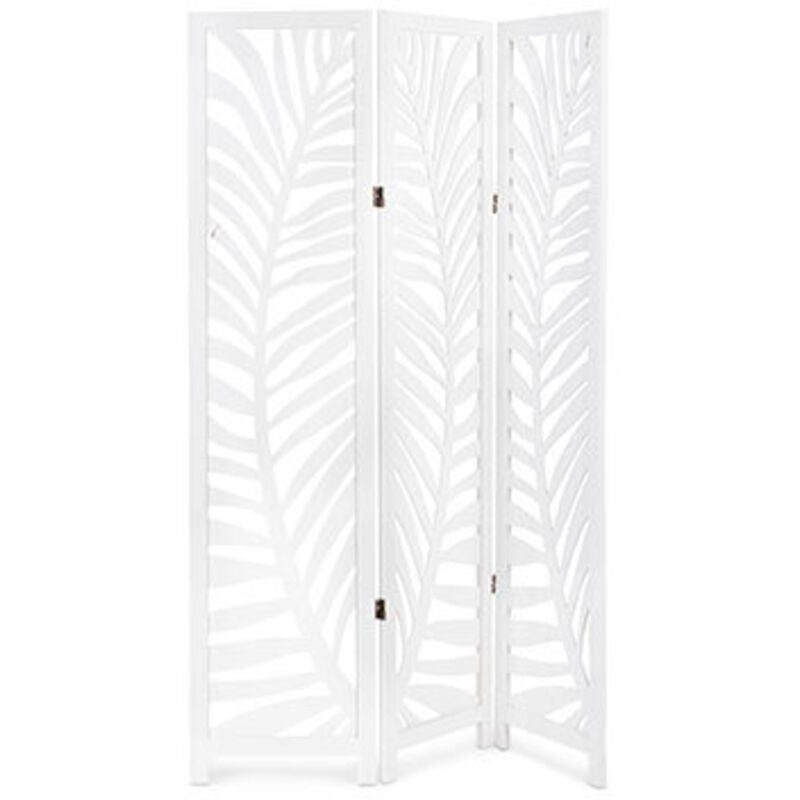 Paravent 3 portes Felce blanc 120x170 cm
