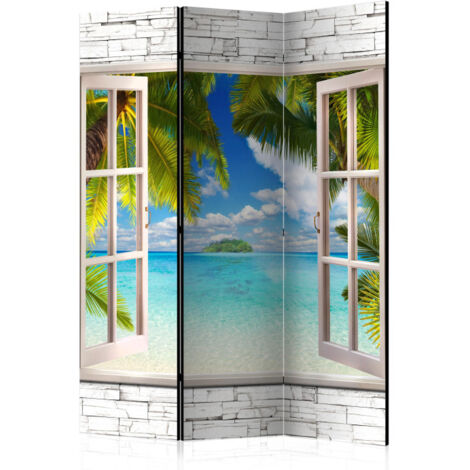 Paravent 3 Volets "Dream Island" 135x172cm