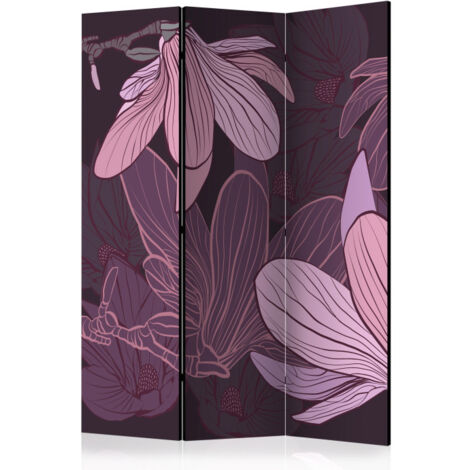 Paravent 3 Volets "Dreamy Flowers" 135x172cm
