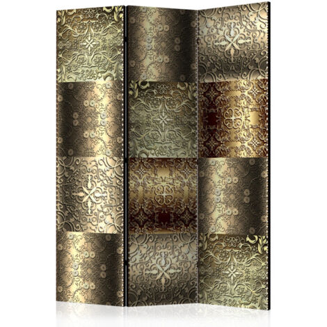 Paravent 3 Volets "Metal Plates" 135x172cm