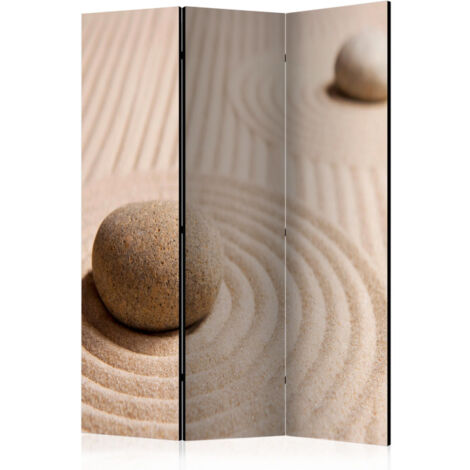 Paravent 3 Volets "Sand & Zen" 135x172cm