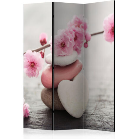 Paravent 3 Volets "Zen Flowers" 135x172cm