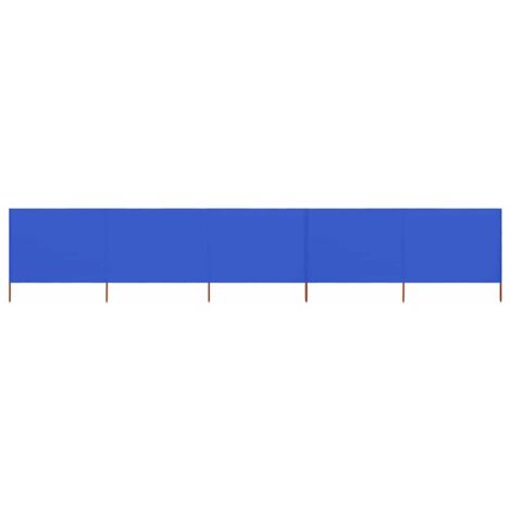 Paravent 5 panneaux-Cloison de séparation-Séparateur de pièce Tissu 600 x 160 cm Bleu azuré 787163