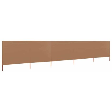Paravent 5 panneaux，Cloison de séparation，Séparateur Tissu 600 x 80 cm Taupe941369