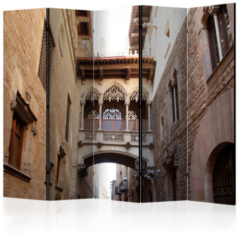 Paravent 5 Volets "Barcelona Palau Generalitat in Gothic Barrio" 172x225cm